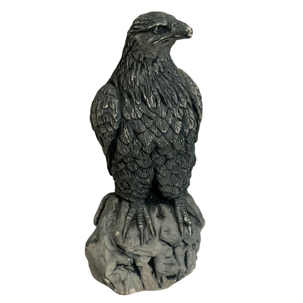 Eagle Statue Figurine MT. Saint Helen’s Sculptures Volcanic Ash Decor 1980's